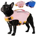 thumbnail image 1 of Kuoser Dog Life Jacket, High Flotation Dog Life Vest with Rescue Handle for Swimming Boating, Reflective Pet Safety Life Preserver for Small Medium Large Dogs, Pink, L, 1 of 8
