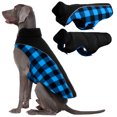 thumbnail image 1 of Kuoser Reversible Waterproof Dog Coat Warm Pet Jacket with Reflective Strip - Blue, 3XL, 1 of 8