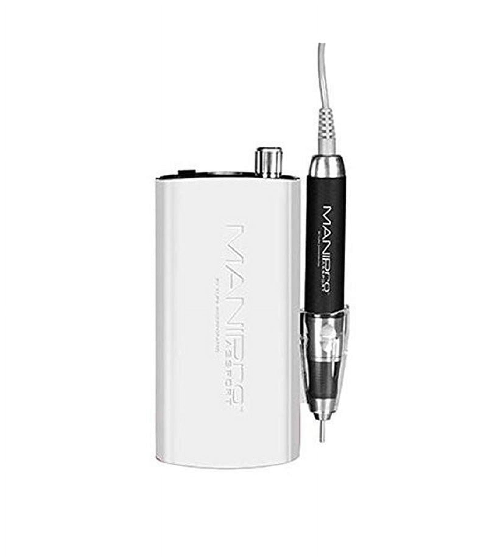 Kupa Mani-Pro Passport White Portable Nail Drill with KP-55 Handpiece