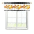 thumbnail image 1 of KuphiL10C Fall Plaid Valance Curtains for Kitchen Bedroom, Thanksgiving Kitchen Valance for farmhouse Windows, Rod Pocket, 54x18 inch, 2 Panel, 1 of 7