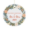 thumbnail image 1 of KuphiL10C First Christmas Ceramic Ornaments for Couples, Just Married, Our First Christmas as Mr Mrs Ornaments 2025, Christmas Tree Decorations, Wedding Gifts, 1 of 6