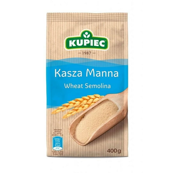 Kupiec Kasza Manna Wheat Semolina 400g Bag