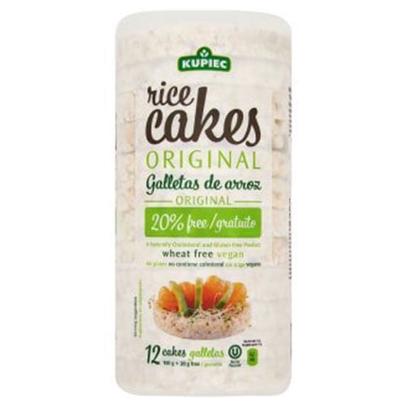 Kupiec Rice Cakes Original Wheat Free Vegan Gluten Free (3-Pack)