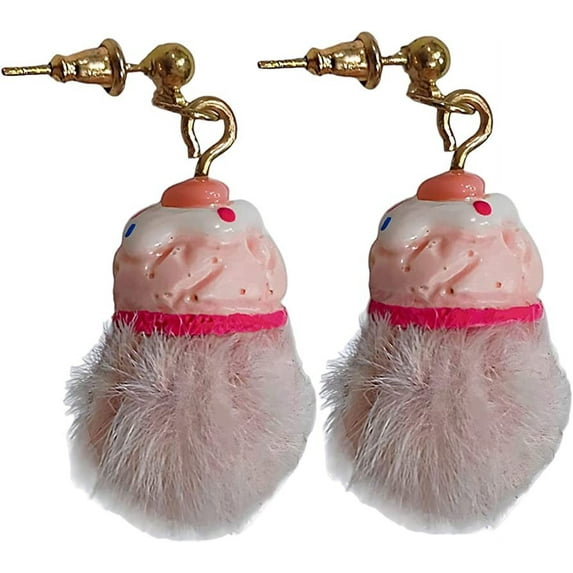 Kupkake Blue Frosted Donuts Earrings