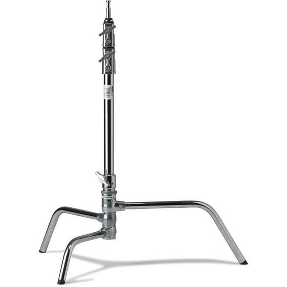 Kupo 20" Master Raiser C-Stand with Turtle Base, 68" Maximum Extension, 22lbs Load Capacity, Silver