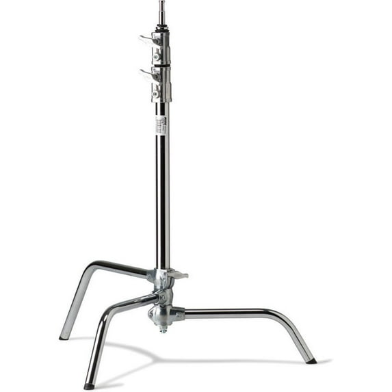 Kupo 20" Master Raiser C-Stand with Sliding Leg, 78" Maximum Extension, 22lbs Load Capacity, Silver