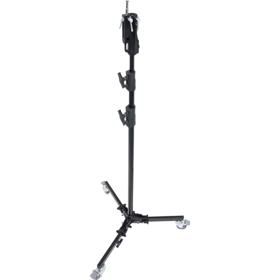 Kupo 4-Section Aluminum Studio Roller Stand with Casters, 9.7', Black
