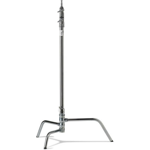 Kupo 40" Master Raiser C-Stand with Turtle Base, 117" Maximum Extension, 22lbs Load Capacity, Silver