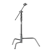 Kupo 20 Master C-Stand with Turtle Base Kit, Includes 2.5 Grip Head and 20 Grip Arm with Hex Stud, 22lbs Capacity, Silver