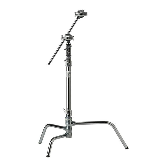 Kupo 20" Master C-Stand with Turtle Base Kit, Includes 2.5" Grip Head and 20" Grip Arm with Hex Stud, 22lbs Capacity, Silver