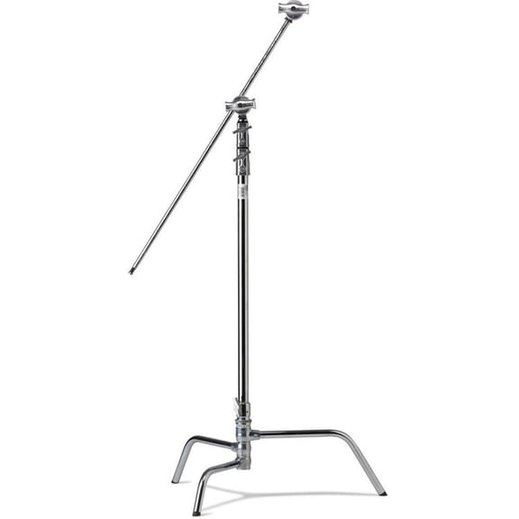 Kupo 40" Master C-Stand with Turtle Base Kit, Includes 2.5" Grip Head and 40" Grip Arm with Hex Stud, 22lbs Capacity, Silver