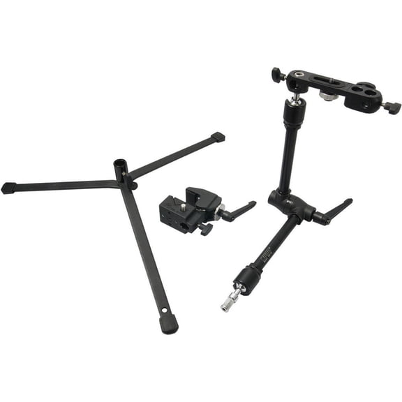Kupo Max Arm Kit, Includes Convi Clamp, Max Arm with Ratcheted Handle, Camera Bracket & Backlite Base Stand