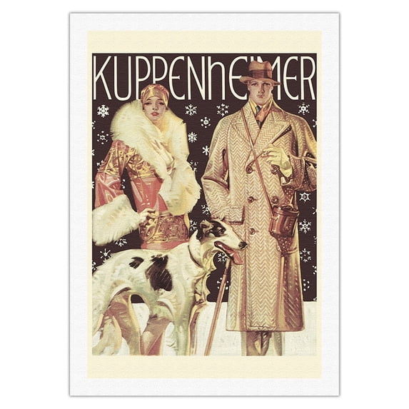 Kuppenheimer - Men’s Clothing Brand - Vintage Advertising Poster by J. C. Leyendecker c.1950s - Fine Art Rolled Canvas Print 27in x 40in