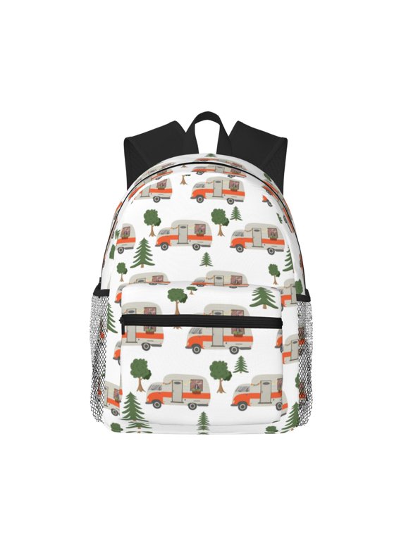 Backpack for Men and Women Durable Lightweight Travel Backpack with Laptop Compartment, School & Work Daypack-Camp Van