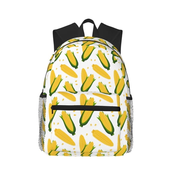 Kuqiui Backpack for Men and Women Durable Lightweight Travel Backpack with Laptop Compartment, School & Work Daypack-Corn On The Cob