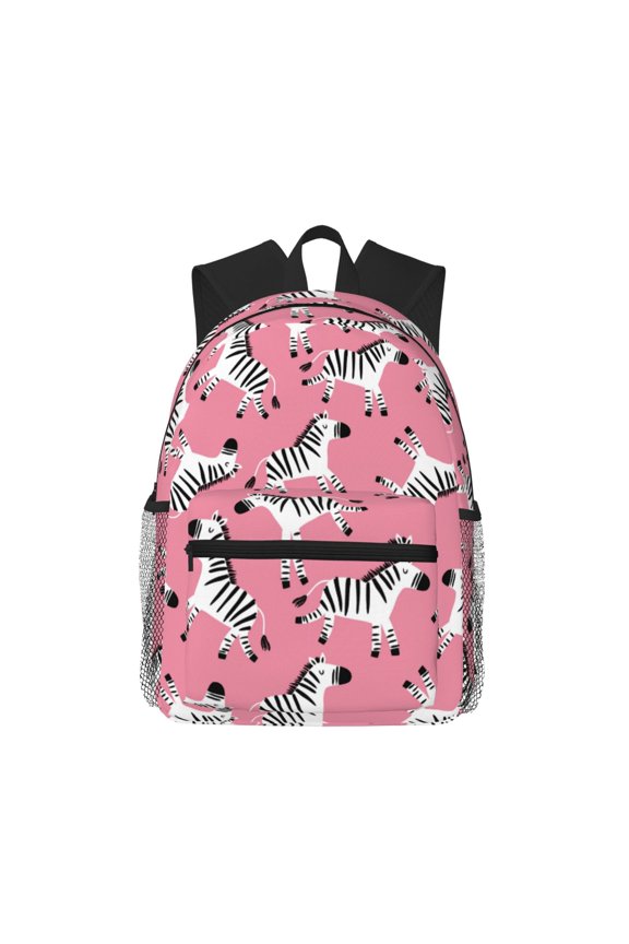 Backpack for Men and Women  Durable Lightweight Travel Backpack with Laptop Compartment, School & Work Daypack-Cute Cartoon Zebra