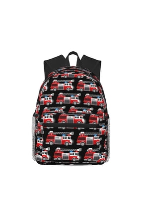 Backpack for Men and Women Durable Lightweight Travel Backpack with Laptop Compartment, School & Work Daypack-Fire and Rescue Truck