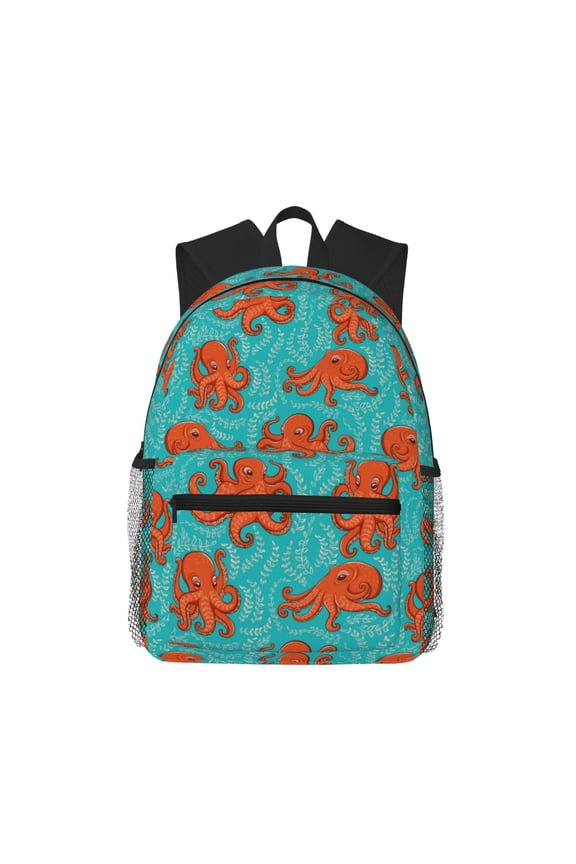 Backpack for Men and Women  Durable Lightweight Travel Backpack with Laptop Compartment, School & Work Daypack-Fun Octopus