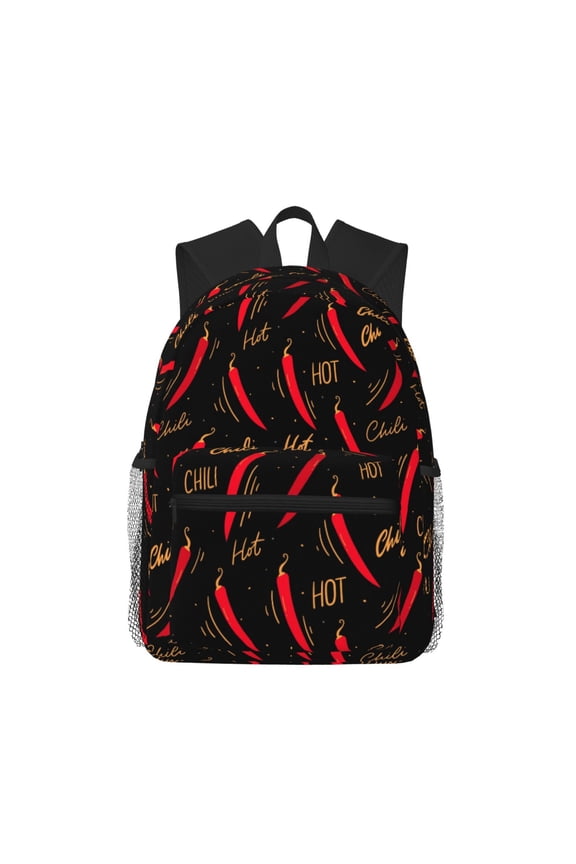 Backpack for Men and Women  Durable Lightweight Travel Backpack with Laptop Compartment, School & Work Daypack-Hot Chili