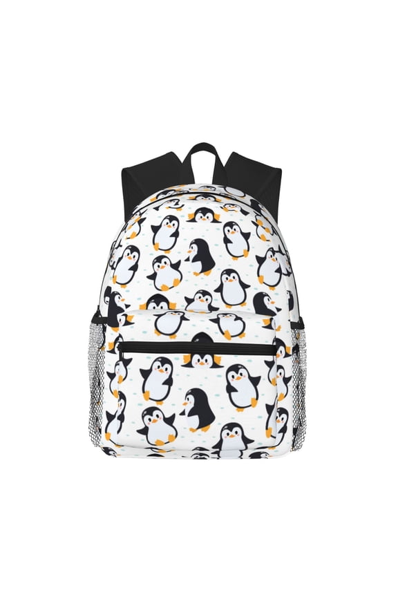 Backpack for Men and Women Durable Lightweight Travel Backpack with Laptop Compartment, School & Work Daypack-Cute Penguins