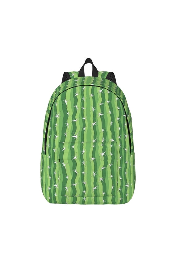 Cactus Print Canvas Travel Laptop Backpack for Men Women,Business Work Rucksack College School Computer Bag Fits 15.6 Inch Notebook