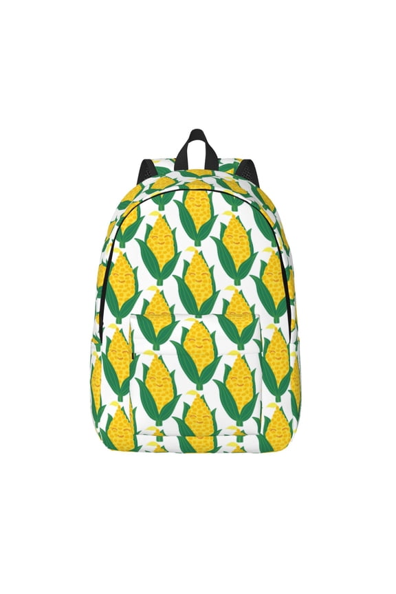 Corn Cob Print Canvas Travel Laptop Backpack for Men Women,Business Work Rucksack College School Computer Bag Fits 15.6 Inch Notebook