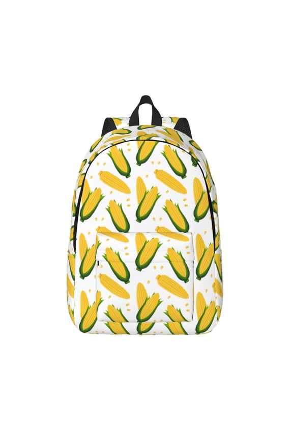 Corn On The Cob Print Canvas Travel Laptop Backpack for Men Women,Business Work Rucksack College School Computer Bag Fits 15.6 Inch Notebook