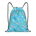 thumbnail image 1 of Kuqiui Different Color Fishing Bait Print Drawstring Backpack Drawstring Bags,Draw String Back Bag Drawstring Bags for Sports,Gym,Travel,Swimming,Beach, 1 of 8