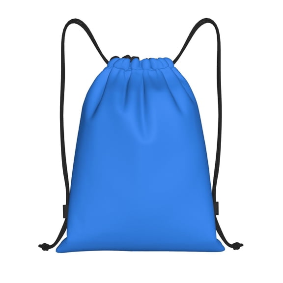 Kuqiui Dodgerblue Print Drawstring Backpack Drawstring Bags,Draw String Back Bag Drawstring Bags for Sports,Gym,Travel,Swimming,Beach
