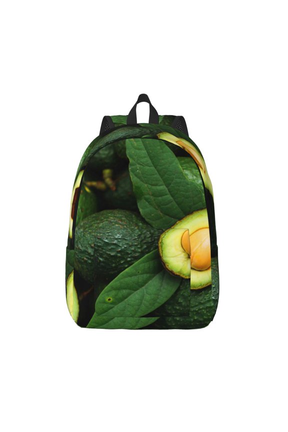 Fresh Avocados Print Canvas Travel Laptop Backpack for Men Women,Business Work Rucksack College School Computer Bag Fits 15.6 Inch Notebook