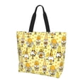 thumbnail image 1 of Kuqiui Garden Honeybee Gnomes Print Tote Bag,Zipper Tote Bag for Women,Tote Bag Inner Pocket Pattern Lightweight Daily Bag Book Bag, 1 of 9