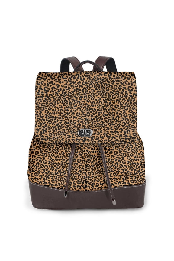 Leopard Print Leather Backpack Purse For Women Fashion Ladies Vintage Bags Casual College Travel Backpacks bag