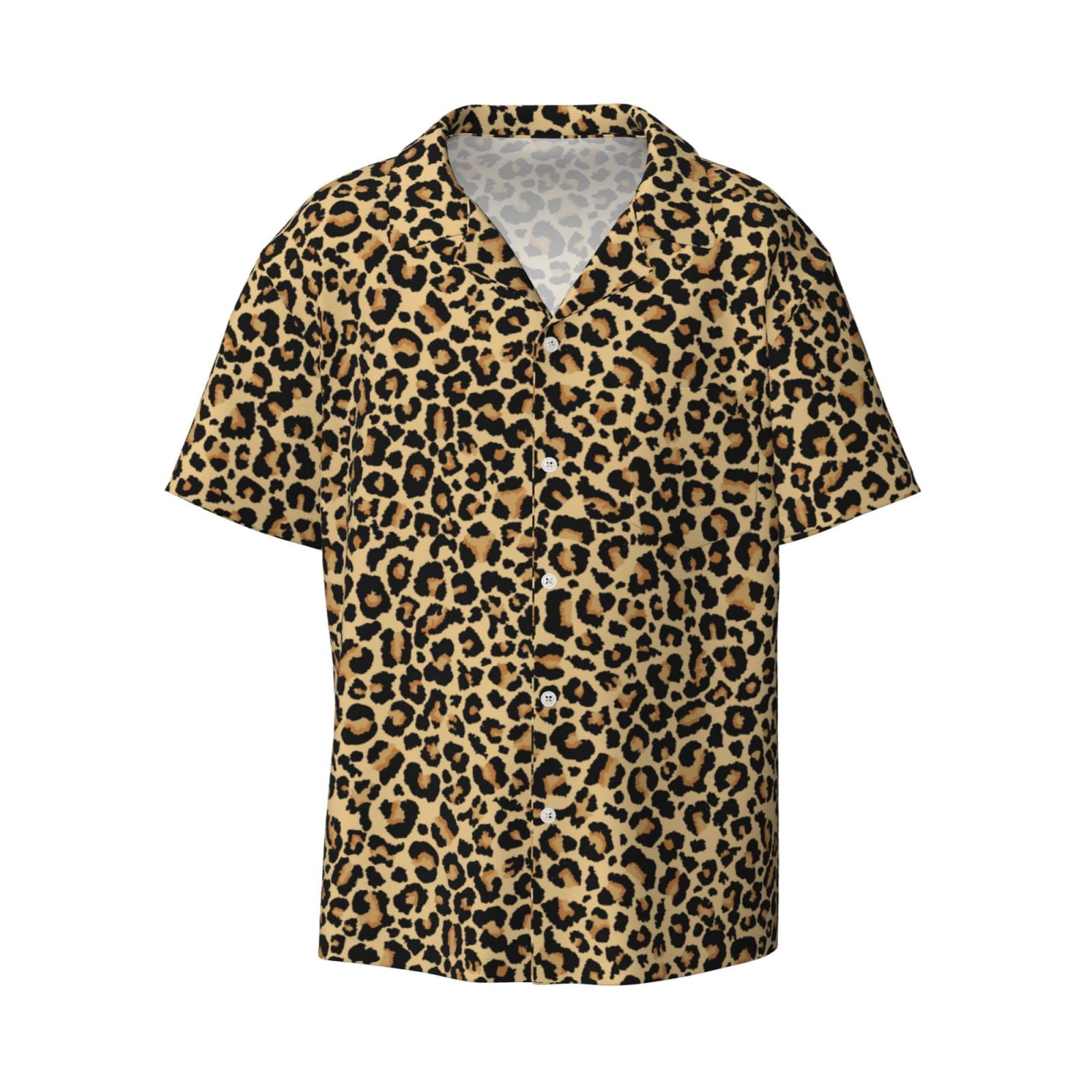 mens animal print dress shirts Mens Leopard Dress Shirt