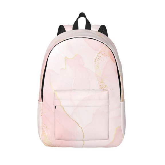 Kuqiui Marble Print Canvas Travel Laptop Backpack for Men Women,Business Work Rucksack College School Computer Bag Fits 15.6 Inch Notebook