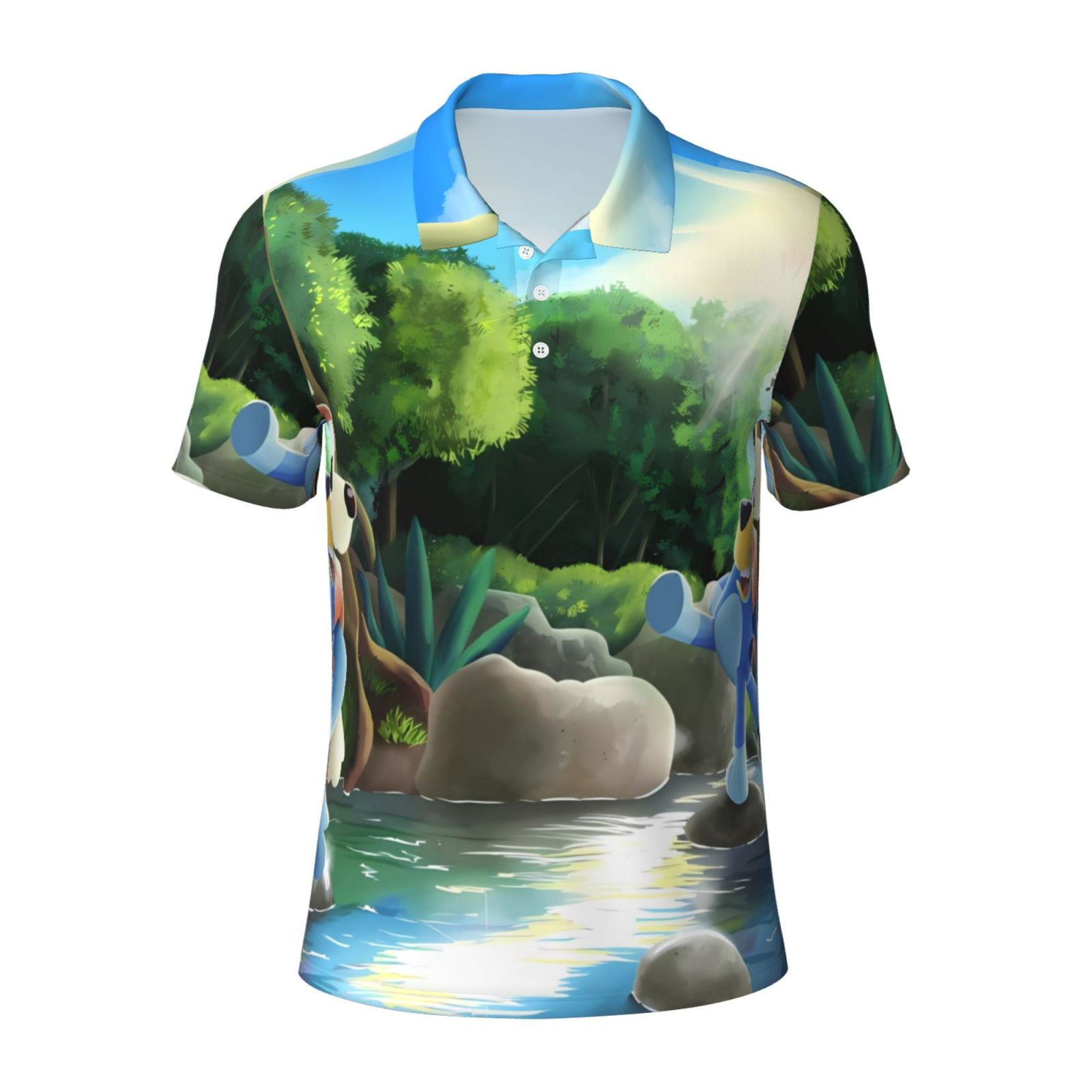 Kuqiui Mens Golf Polo Shirt Dry Fit Performance Sport Short Sleeve Golf ...