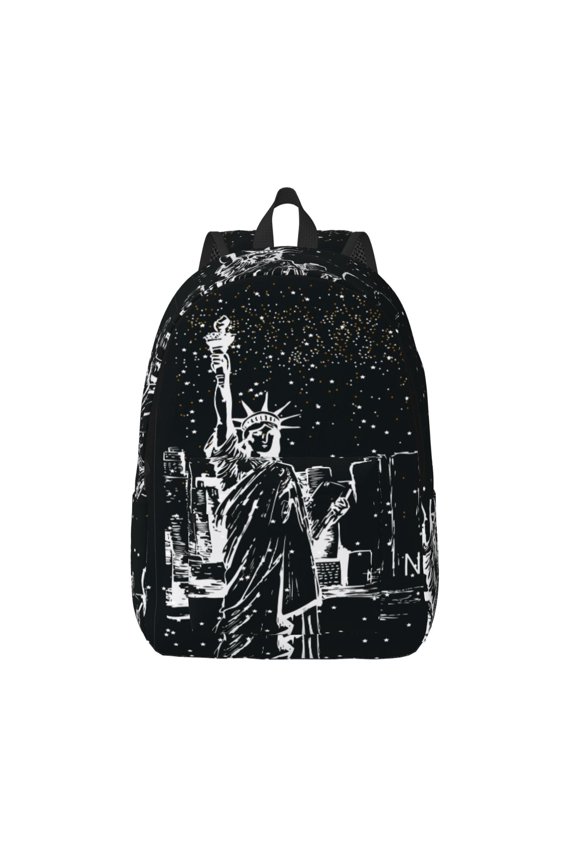 New York City1 Print Canvas Travel Laptop Backpack for Men Women,Business Work Rucksack College School Computer Bag Fits 15.6 Inch Notebook