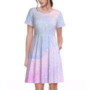 Women's Unicorn Dresses in Bright Colors for Casual and Summer Wear Women's Unicorn Dresses in Bright Colors for Casual and Summer Wear