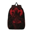 thumbnail image 1 of Kuqiui Red Gothic Skeleton Throne Print Canvas Travel Laptop Backpack for Men Women,Business Work Rucksack College School Computer Bag Fits 15.6 Inch Notebook, 1 of 6