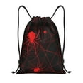 thumbnail image 1 of Kuqiui Red Spider On The Web Print Drawstring Backpack Drawstring Bags,Draw String Back Bag Drawstring Bags for Sports,Gym,Travel,Swimming,Beach, 1 of 8