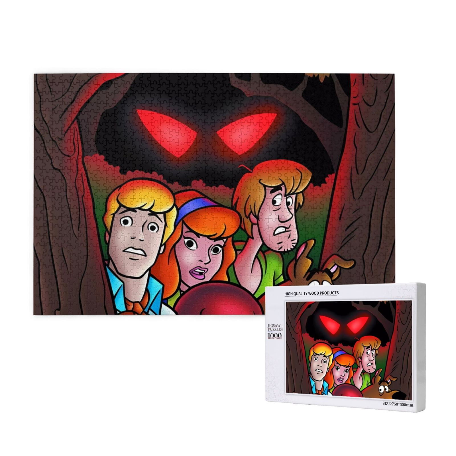 Kuqiui Scooby-Doo Print Puzzle Tree of Life Puzzles for Adults 1000 Pieces,Impossible Hard ...