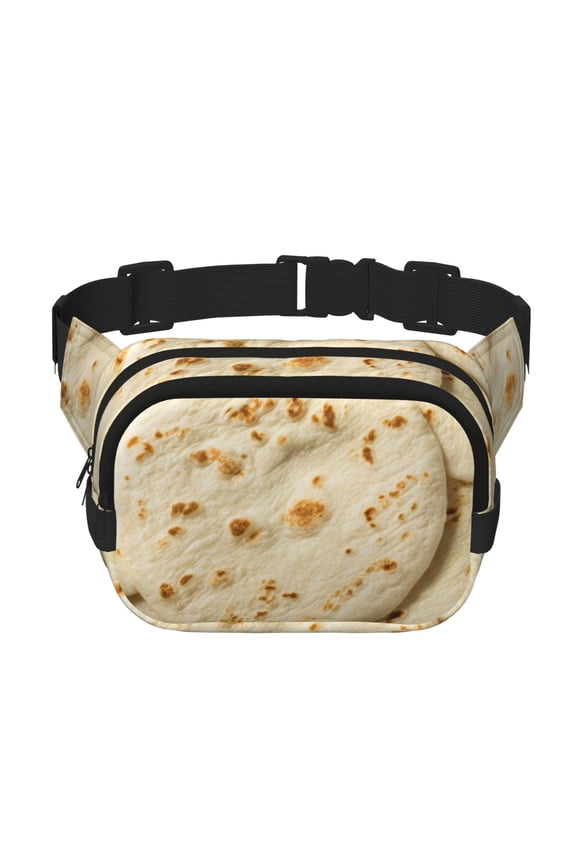 Taco Tortillas Print Fanny Packs for Women Cross Body Waist Bag Fashionable Fanny Pack Designer Workout Hiking Waist Pack Running Travel Gym