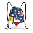 thumbnail image 1 of Kuqiui The Map Of United States Print Drawstring Backpack Drawstring Bags,Draw String Back Bag Drawstring Bags for Sports,Gym,Travel,Swimming,Beach, 1 of 8