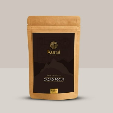 Kurai Cacao Focus | Ceremonial Cacao Blend with Lion’s Mane, Maca, L-Theanine, Cinnamon, Vanilla  Coconut Milk | For Mental Clarity, Focus and Cognitive Support