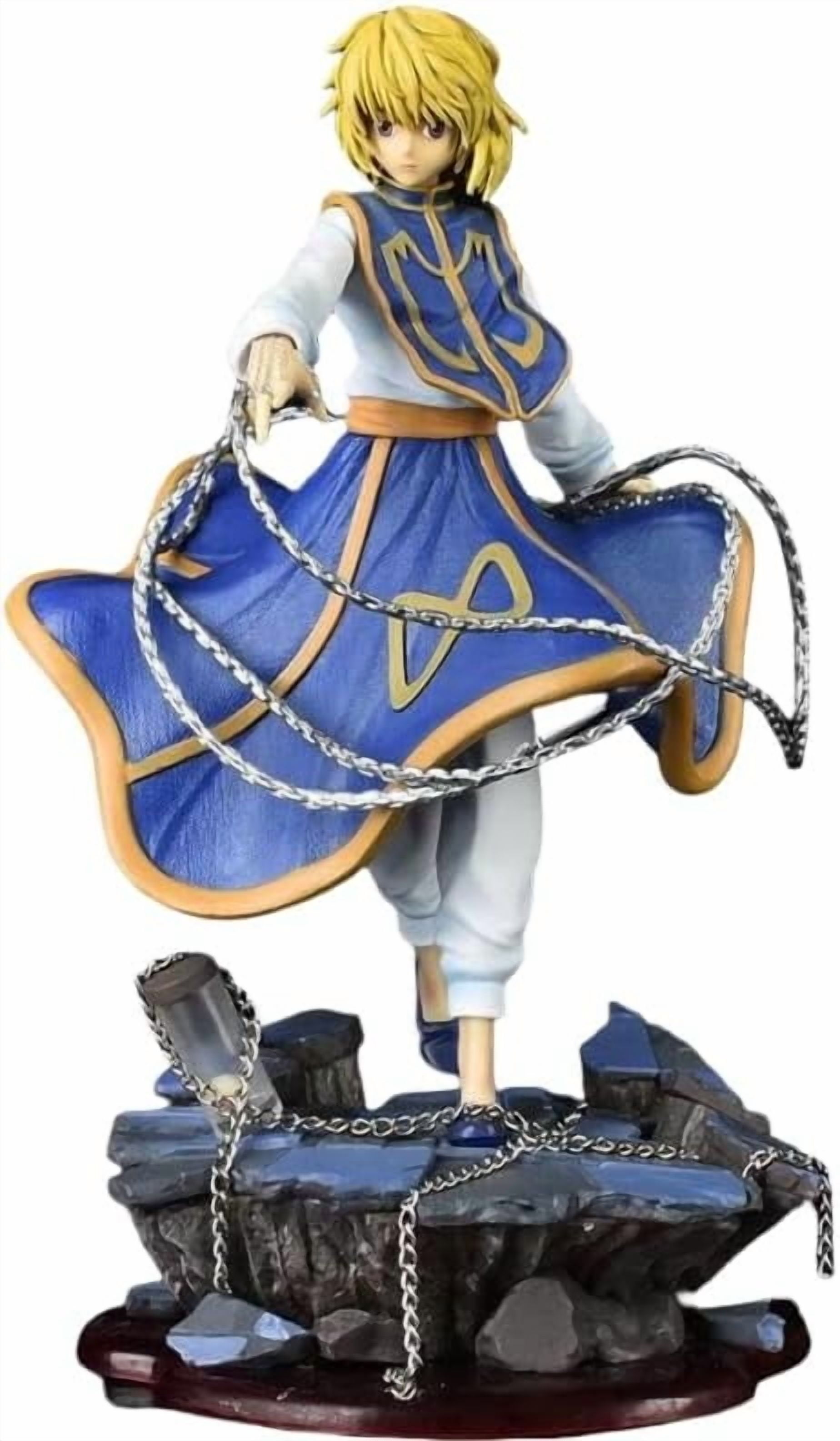 Kurapika Figure, Fighting Kurapika Anime Figures 33cm/12.9inch Handmade PVC Cartoon Manga Game Character Model Decoration Craft Gift