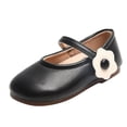 thumbnail image 1 of Kureaily Autumn Girls Shoes Flat Lightweight Solid Color Flower Hook Loop Dress Shoes Simple Style Girly Boots for Girls Girl Shoes Size 12 3-3.5 Years, 1 of 7