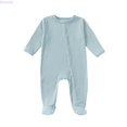 thumbnail image 1 of Kureaily Baby Boys Bodysuits Soft Footed Pajamas With Snap Buttons For Toddler 1 12 Months Warm Winter Fall Outfit 6-9 Months, 1 of 5