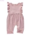 thumbnail image 1 of Kureaily Baby Boys Girls Sleeveless Solid Romper Bodysuit Outfit Clothes 12-18 Months, 1 of 3