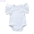 thumbnail image 1 of Kureaily Baby Boys Girls Solid Ruffle Romper Bodysuit Clothes Outfits 12-18 Months, 1 of 4