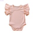 thumbnail image 1 of Kureaily Baby Boys Girls Solid Ruffle Romper Bodysuit Clothes Outfits 18-24 Months, 1 of 5