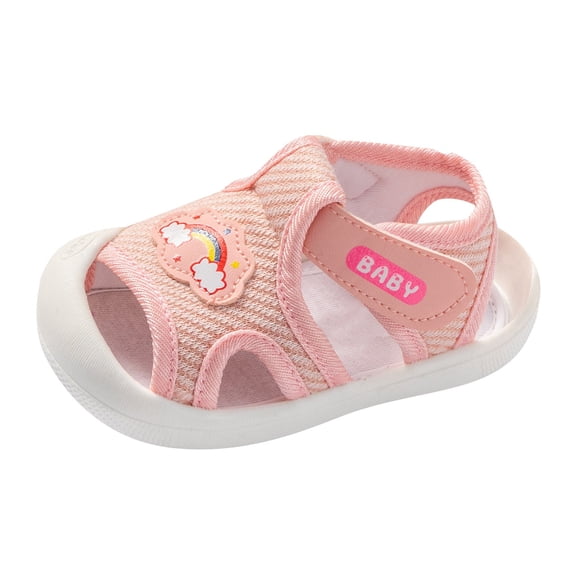 Kureaily Baby Shoes Boys And Girls Walking Shoes Comfortable And Fashionable Shoes/ Size 3,1-3 Months(Pink)